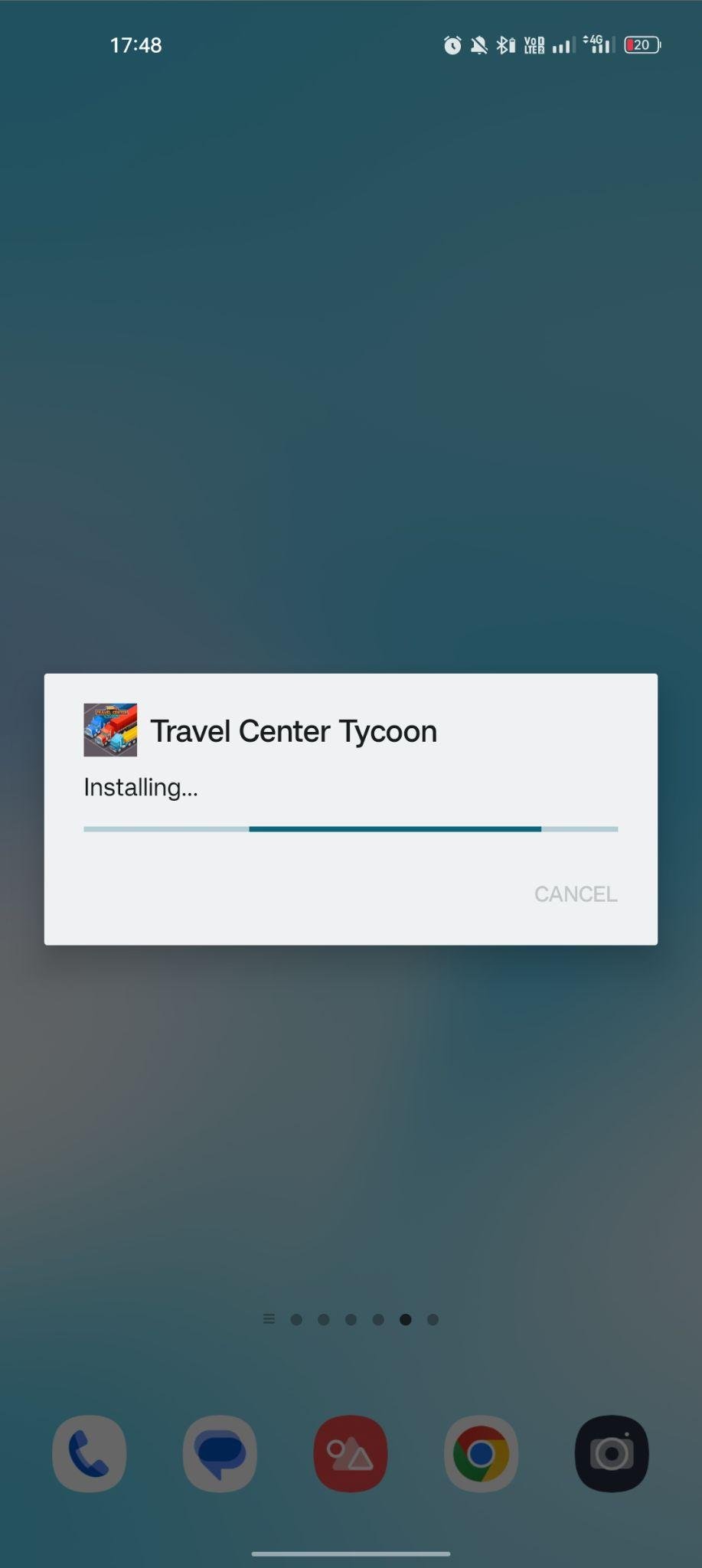 Travel Center Tycoon apk installing