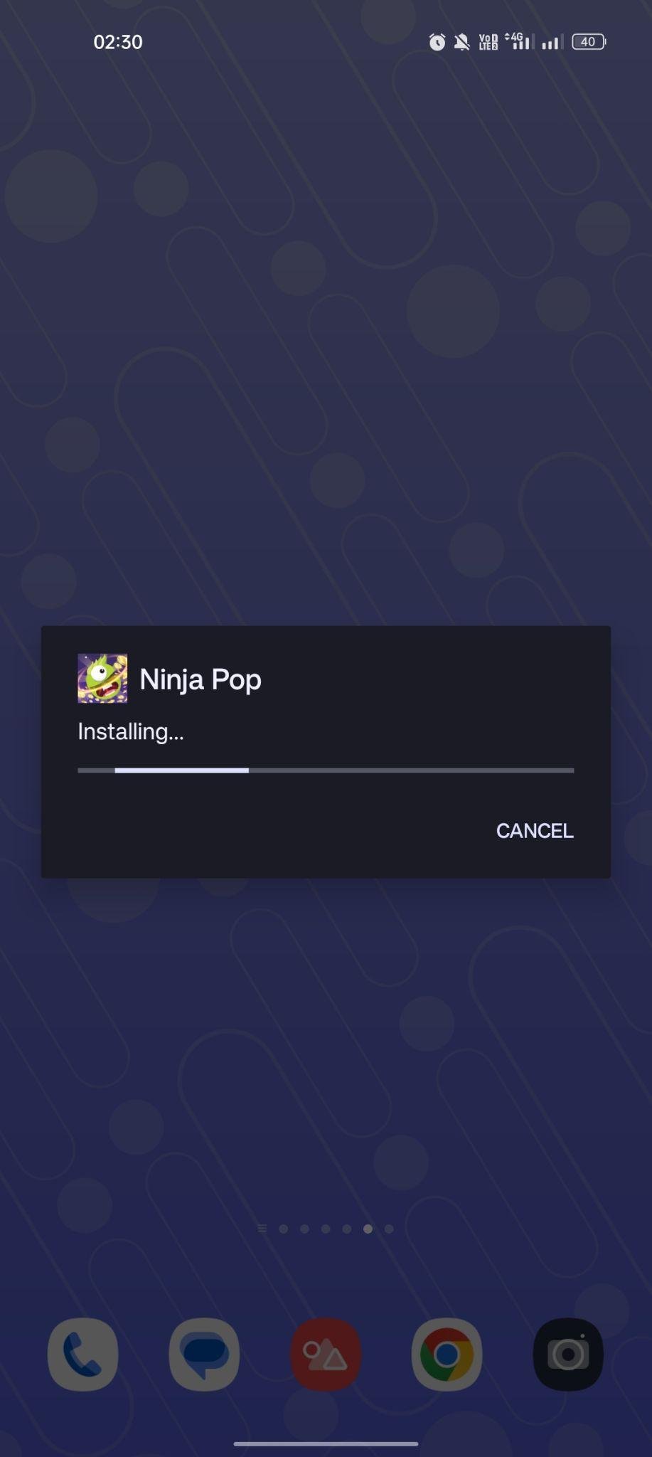 Pop Ninja apk installing