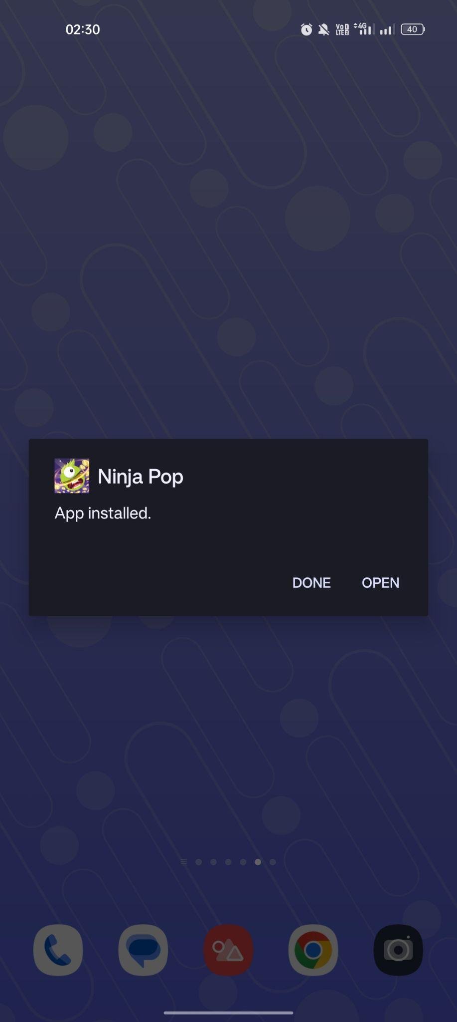 Pop Ninja apk installed