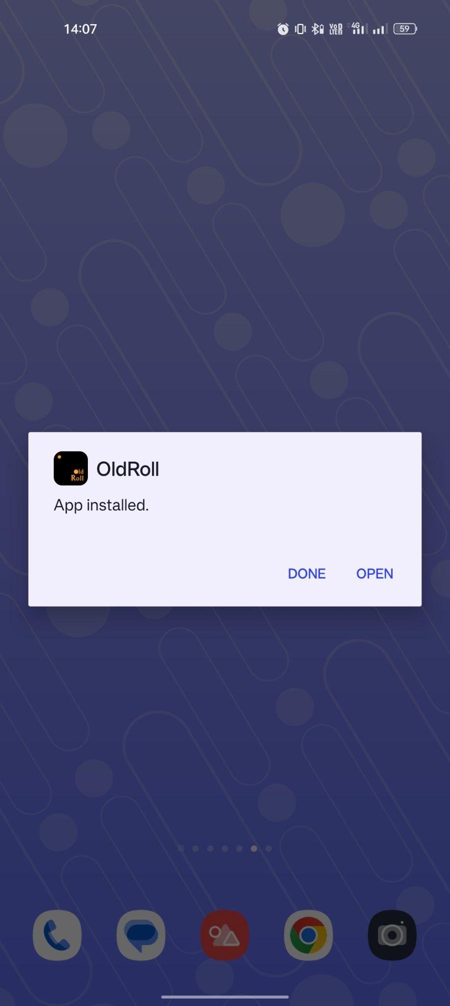 Old Roll apk installed