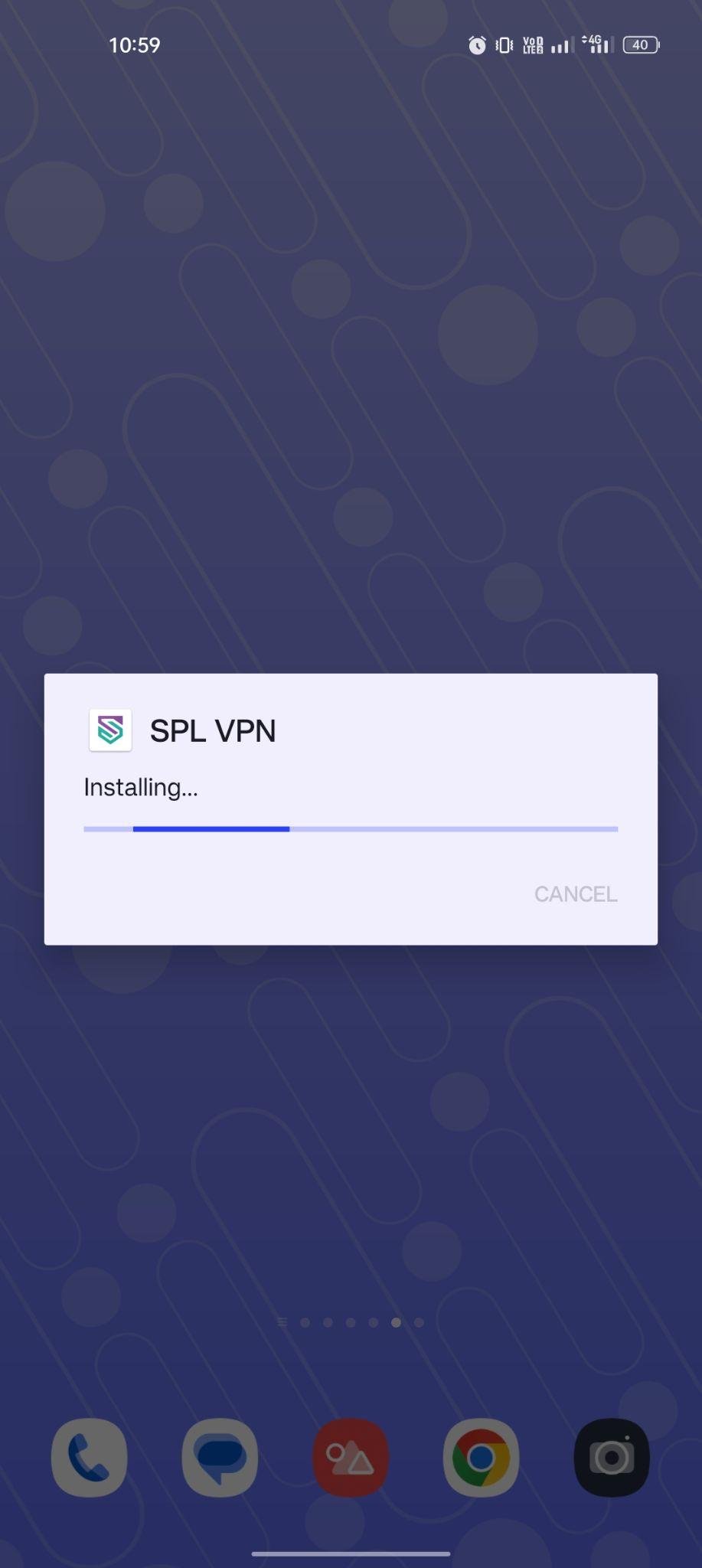 SPL VPN apk installing