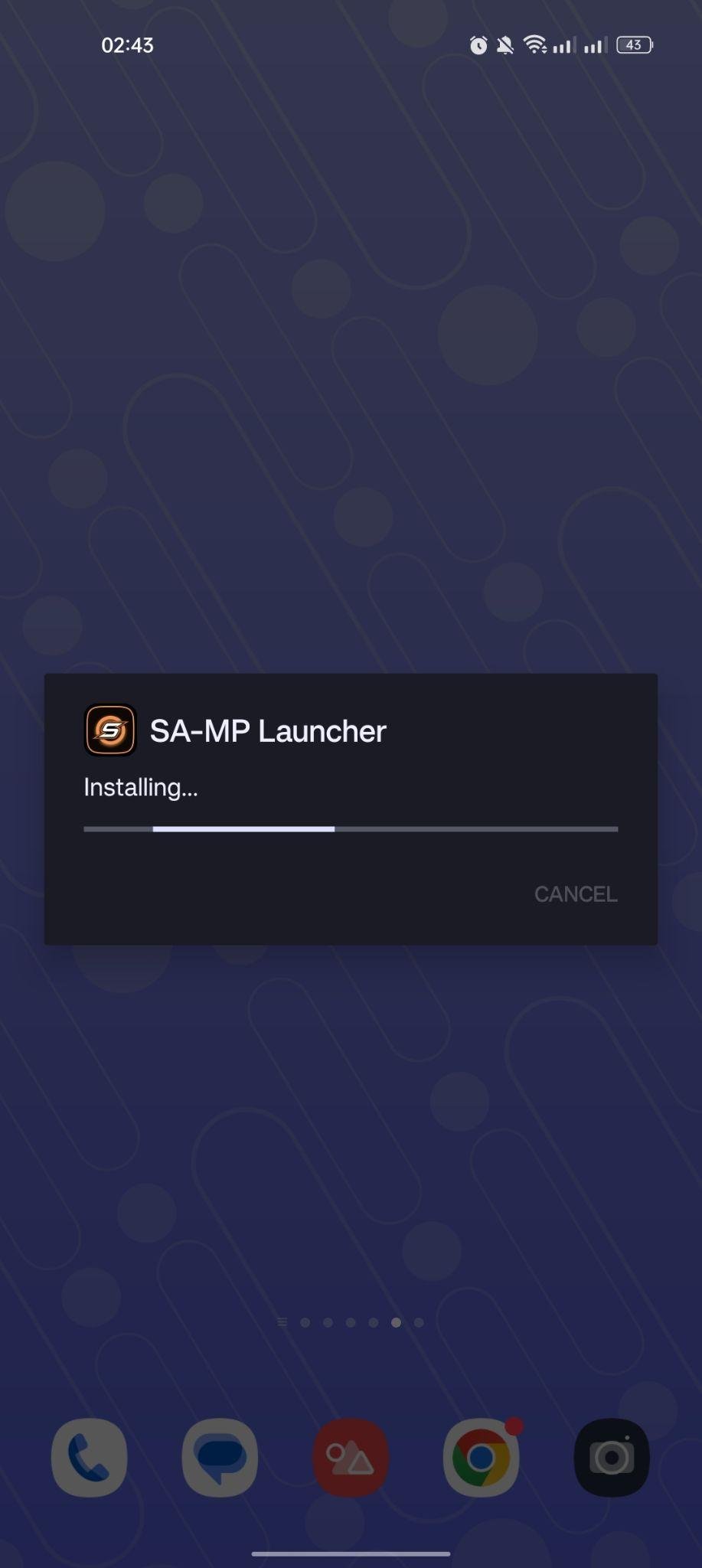 SA-MP Launcher apk installing