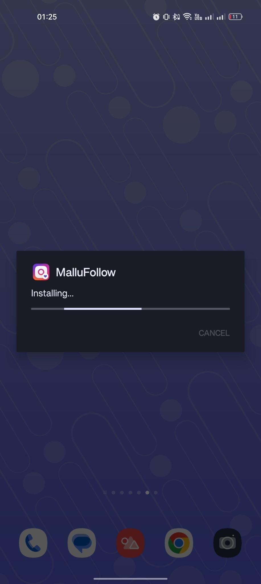 MalluFollow apk installing