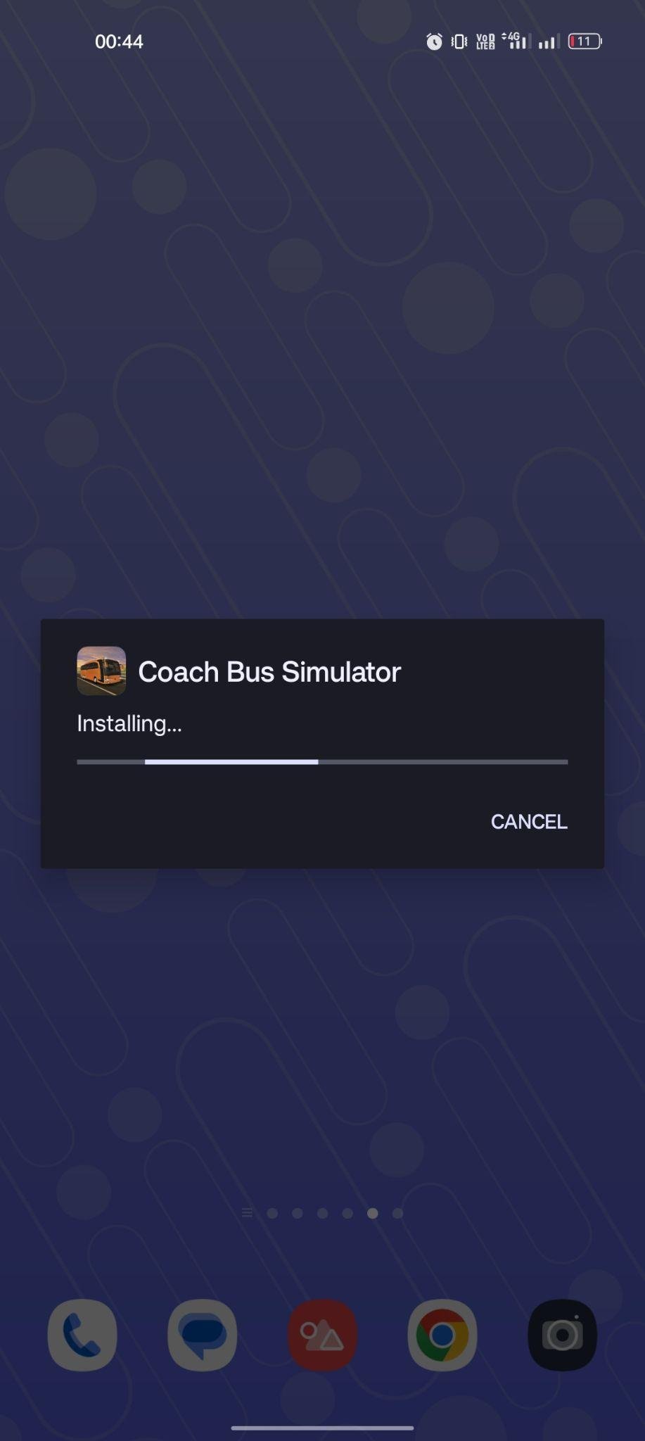 Coach Bus Simulator apk installing