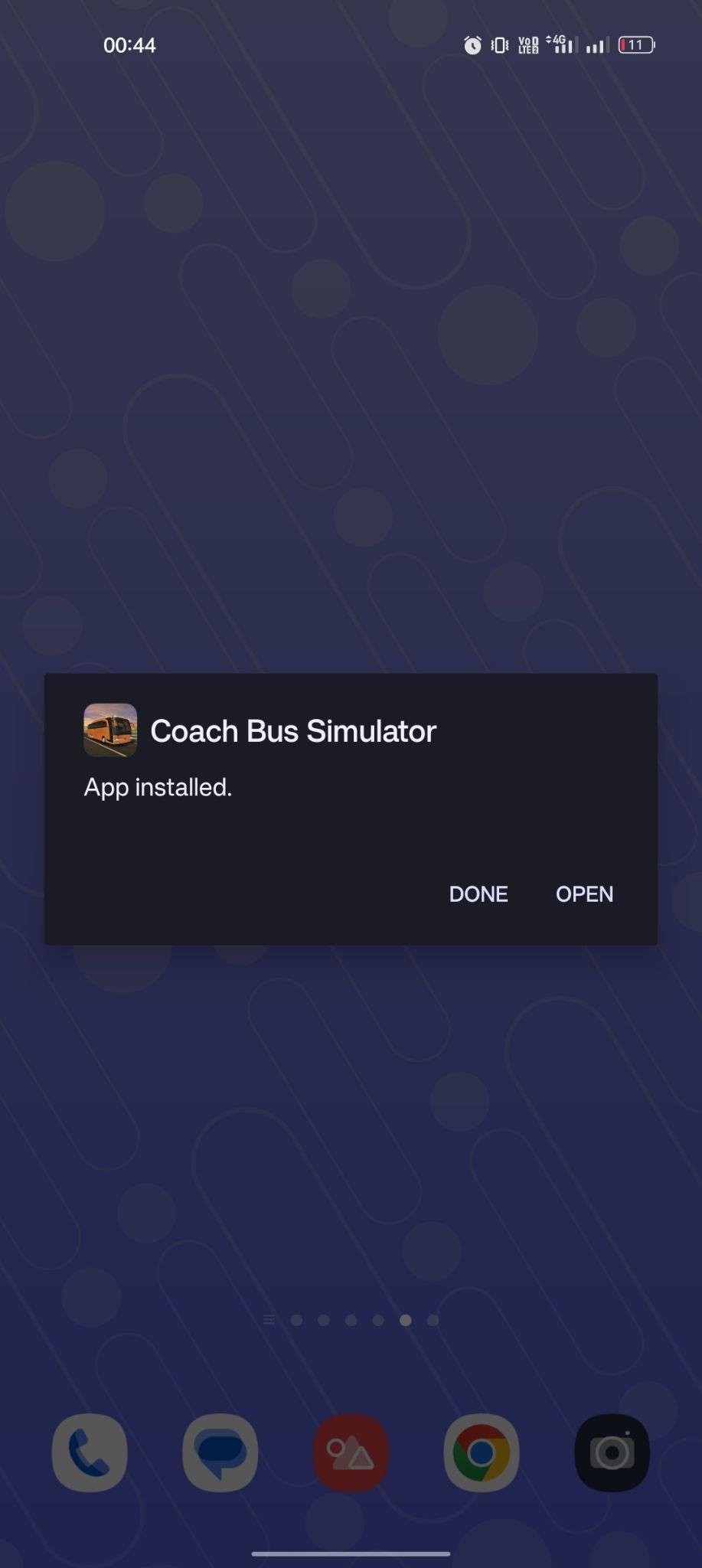 Coach Bus Simulator apk installed