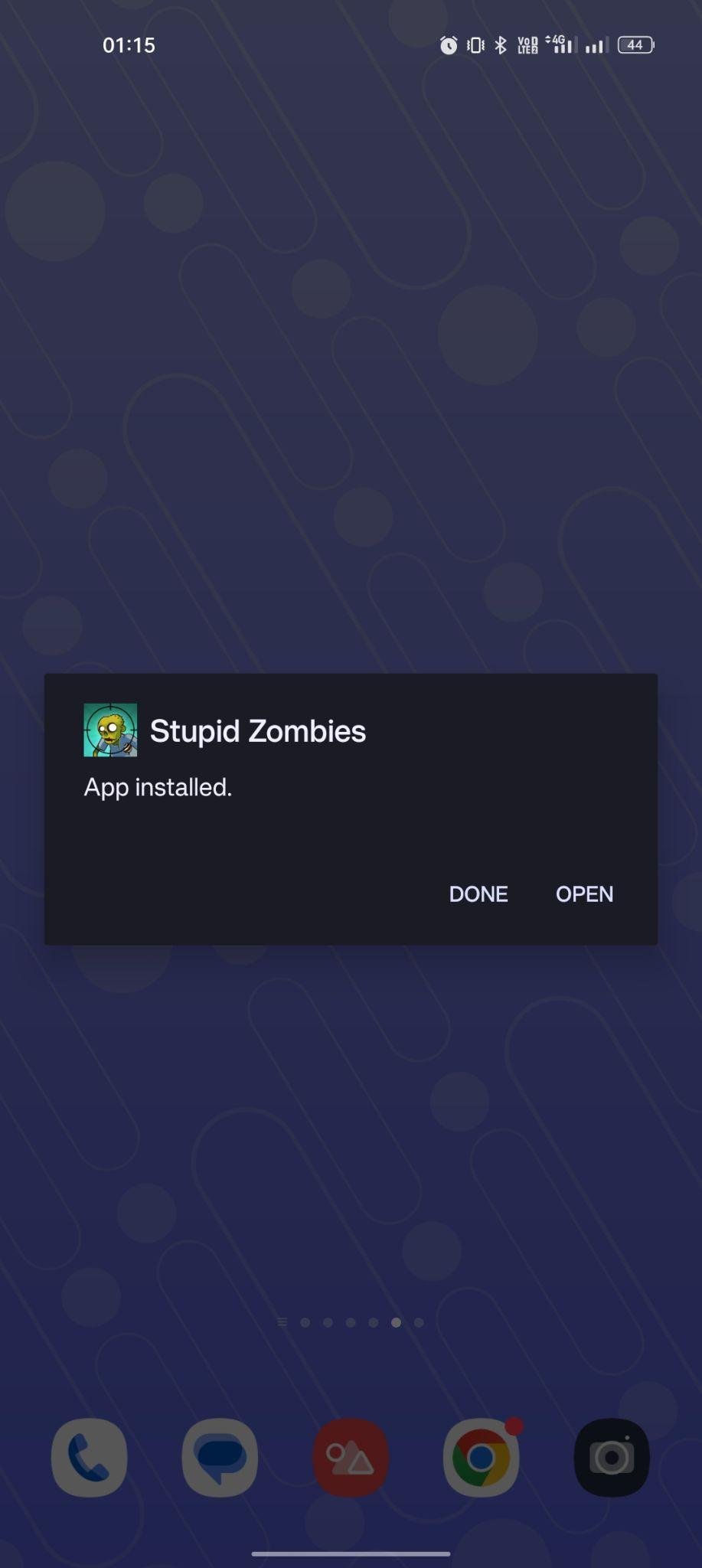 Stupid Zombies apk installed