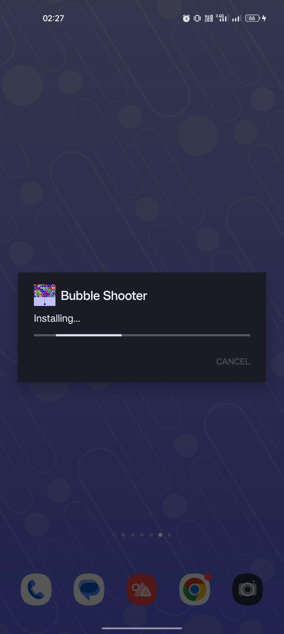 Bubble Shooter apk installing