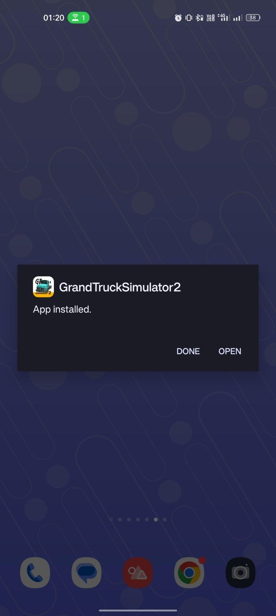 Grand Truck Simulator 2 apk installed
