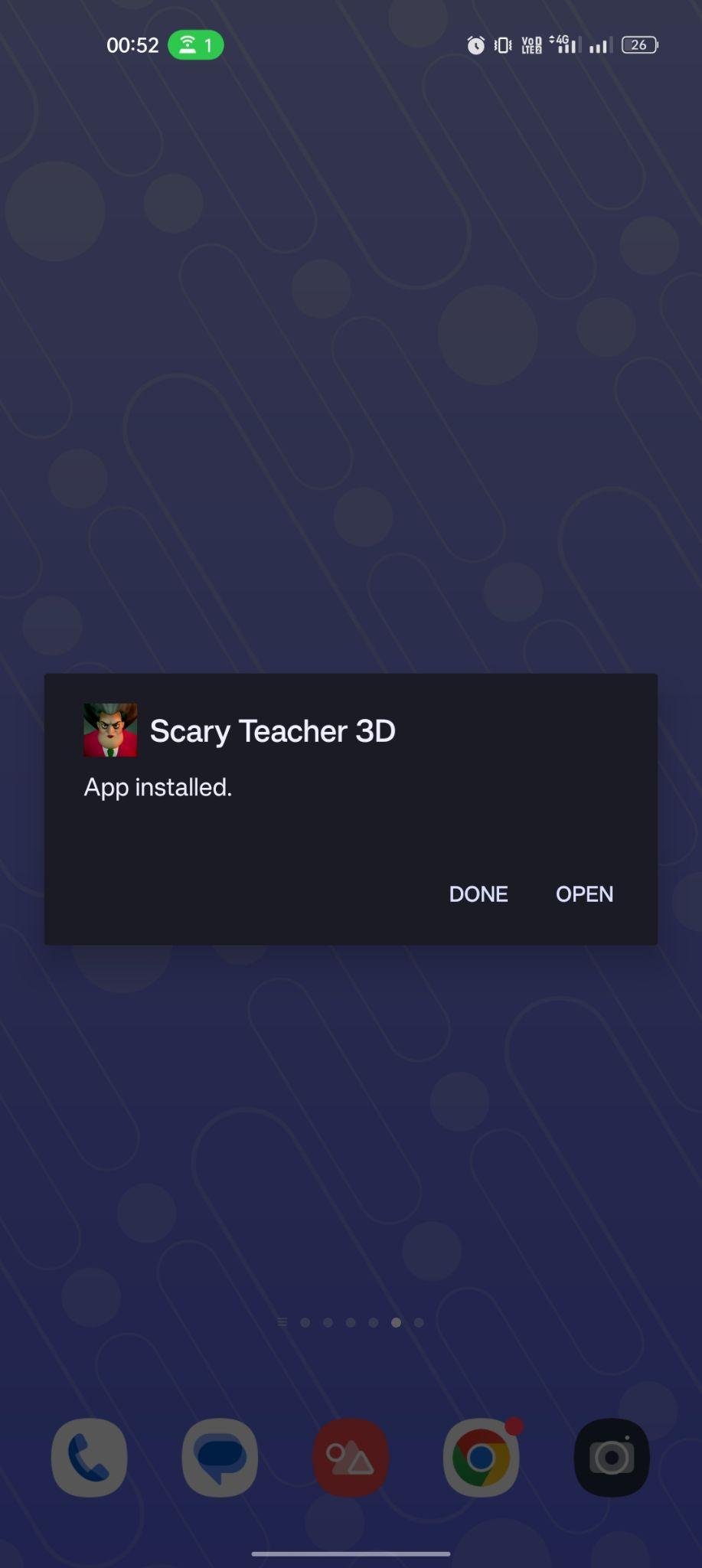 Scary Teacher 3D apk installed