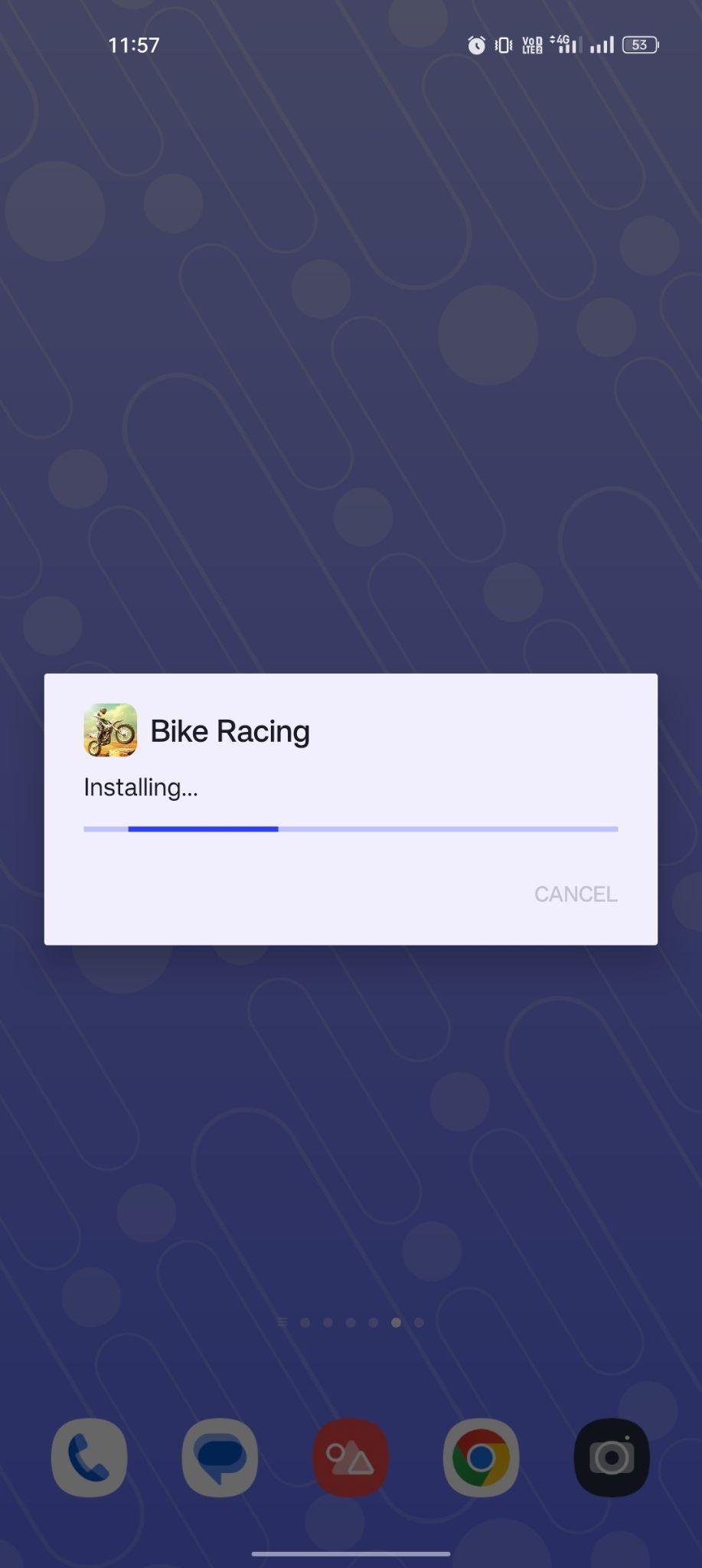 Bike Racing 3D apk installing