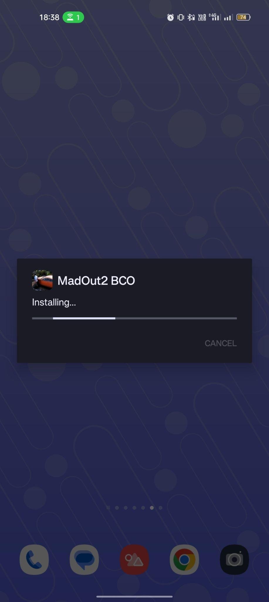 MadOut2 BigCityOnline apk installing