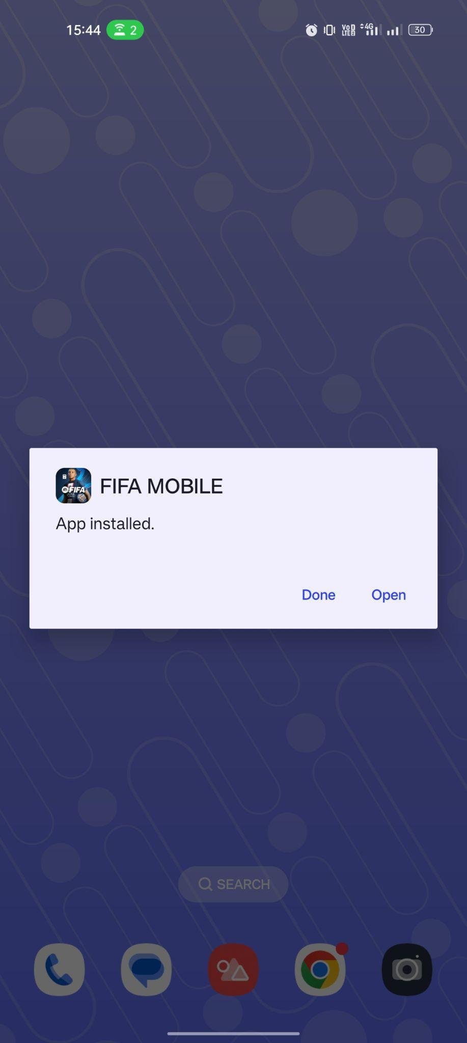 FIFA Mobile Japan apk installed