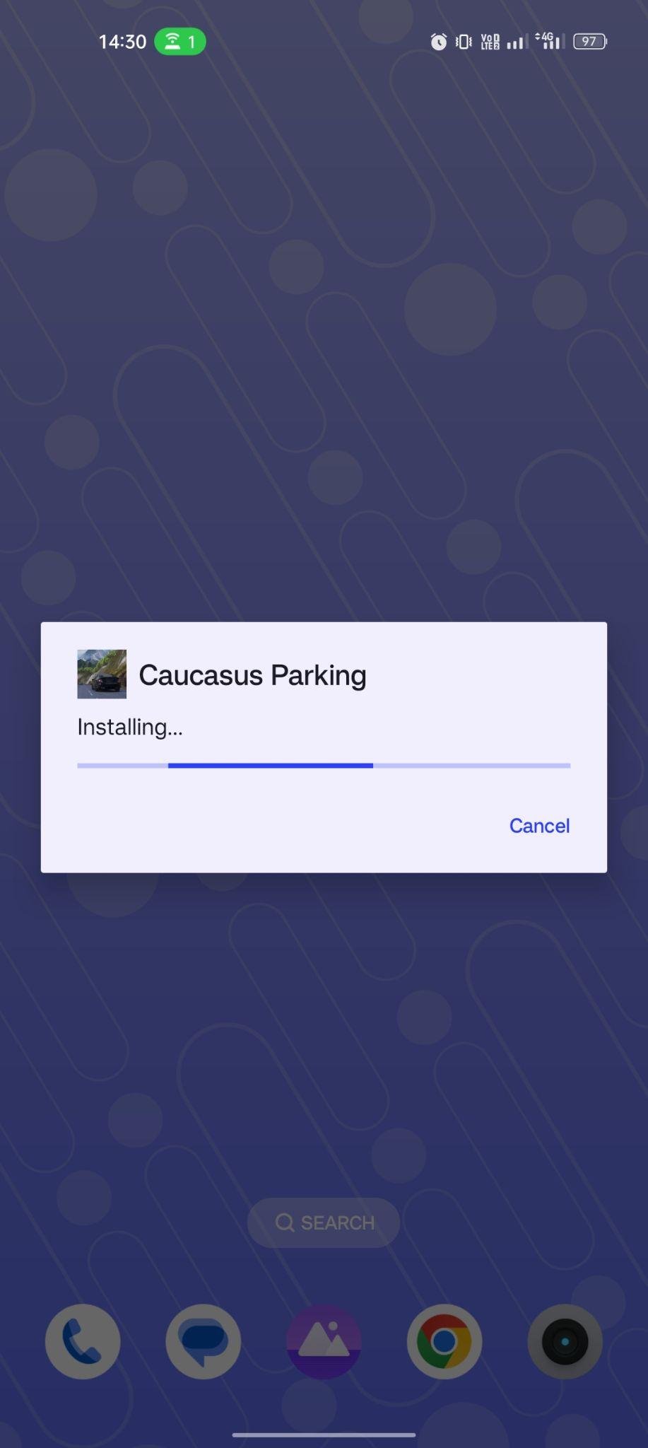 Caucasus Parking apk installing