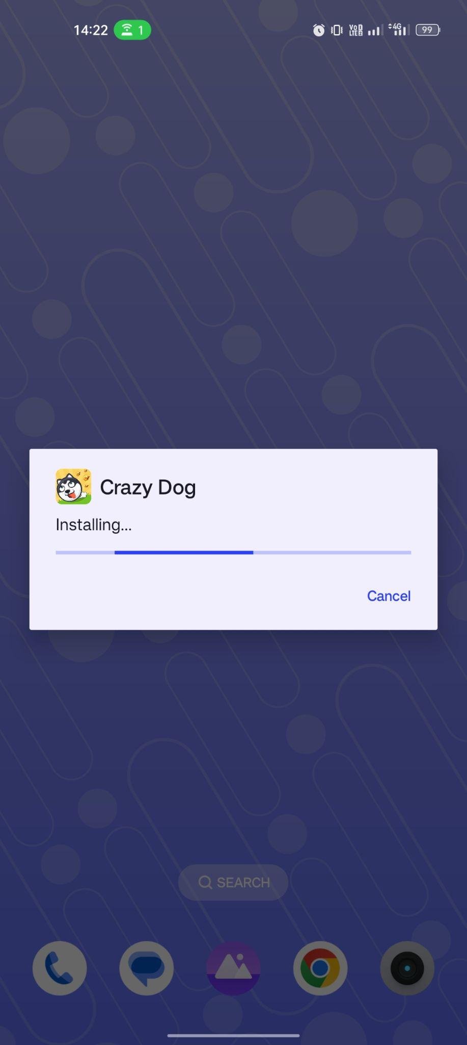 Crazy Dog apk installing