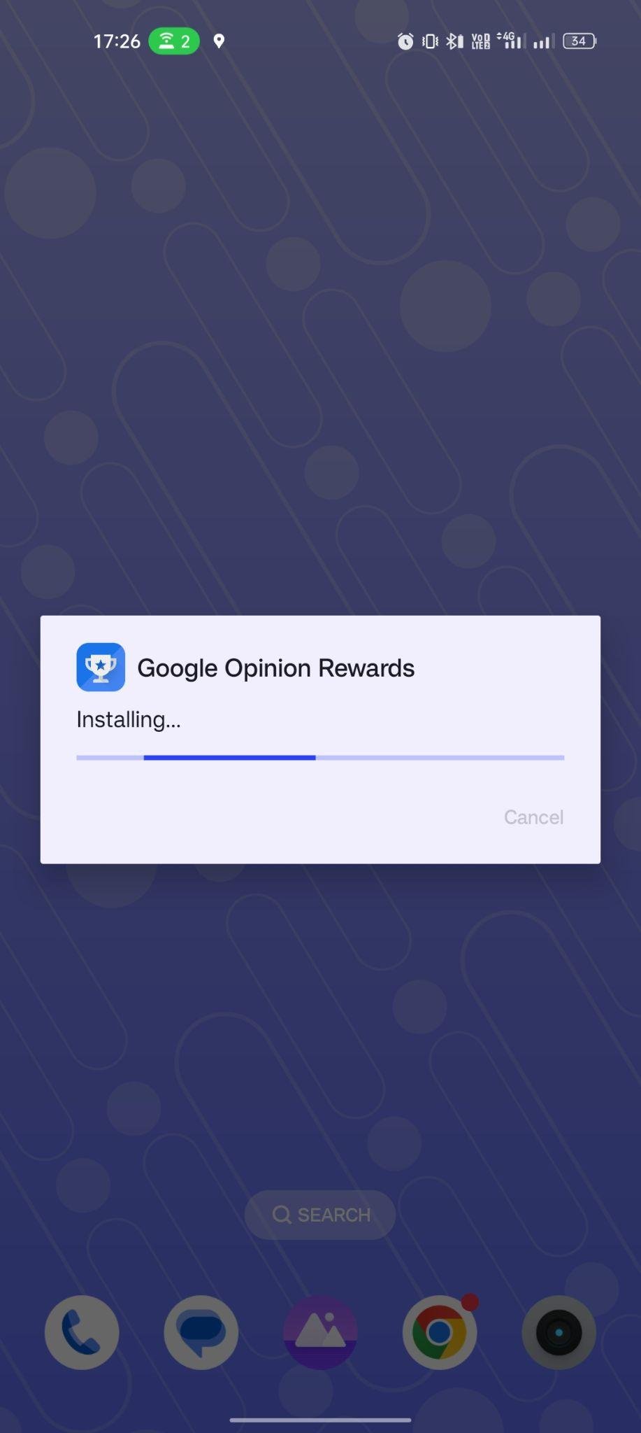 Google Opinion Rewards apk installing
