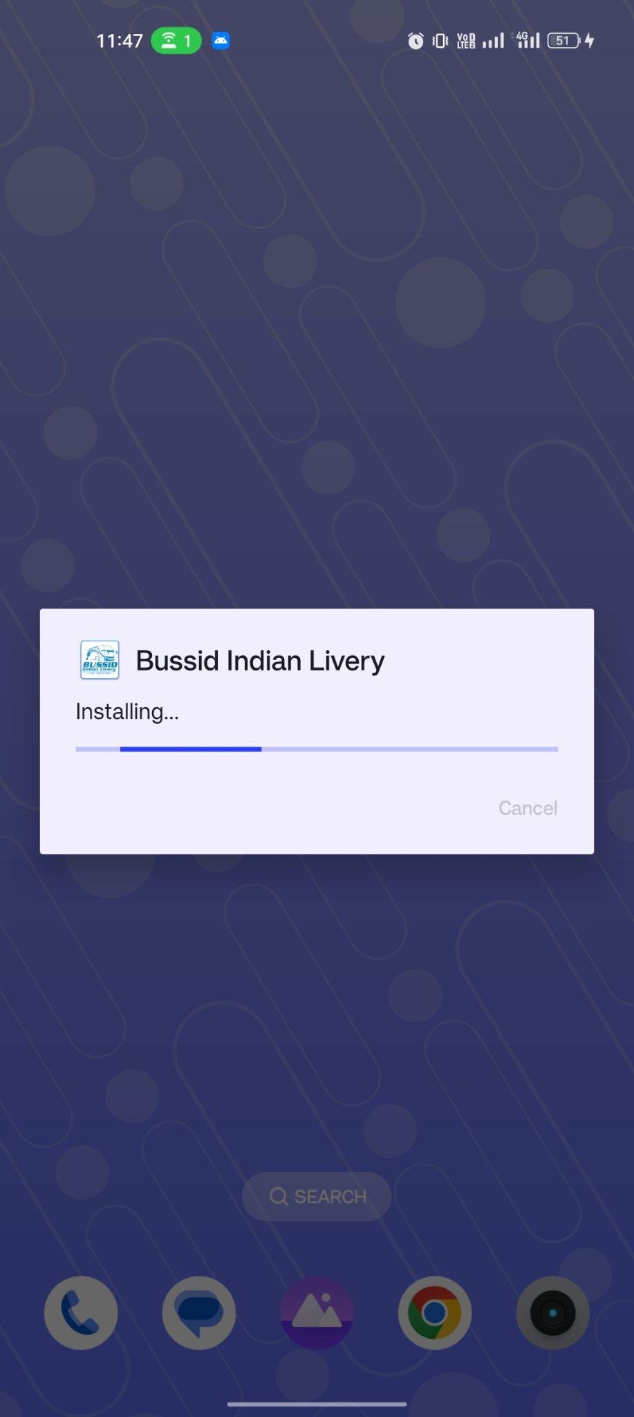 Bussid Indian Livery apk installing