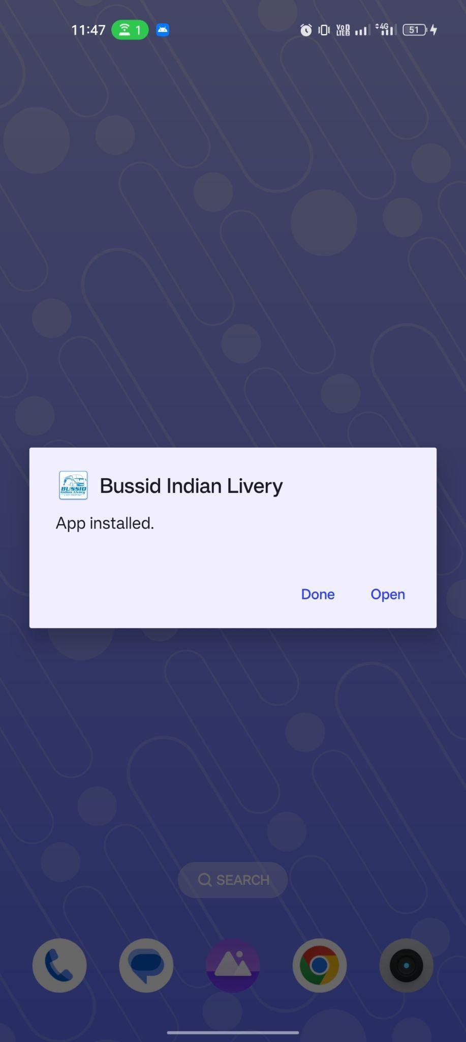 Bussid Indian Livery apk installed