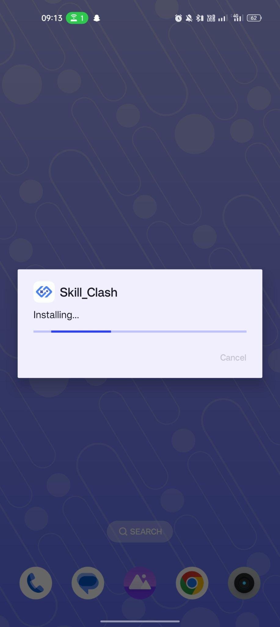 Skill Clash apk installing