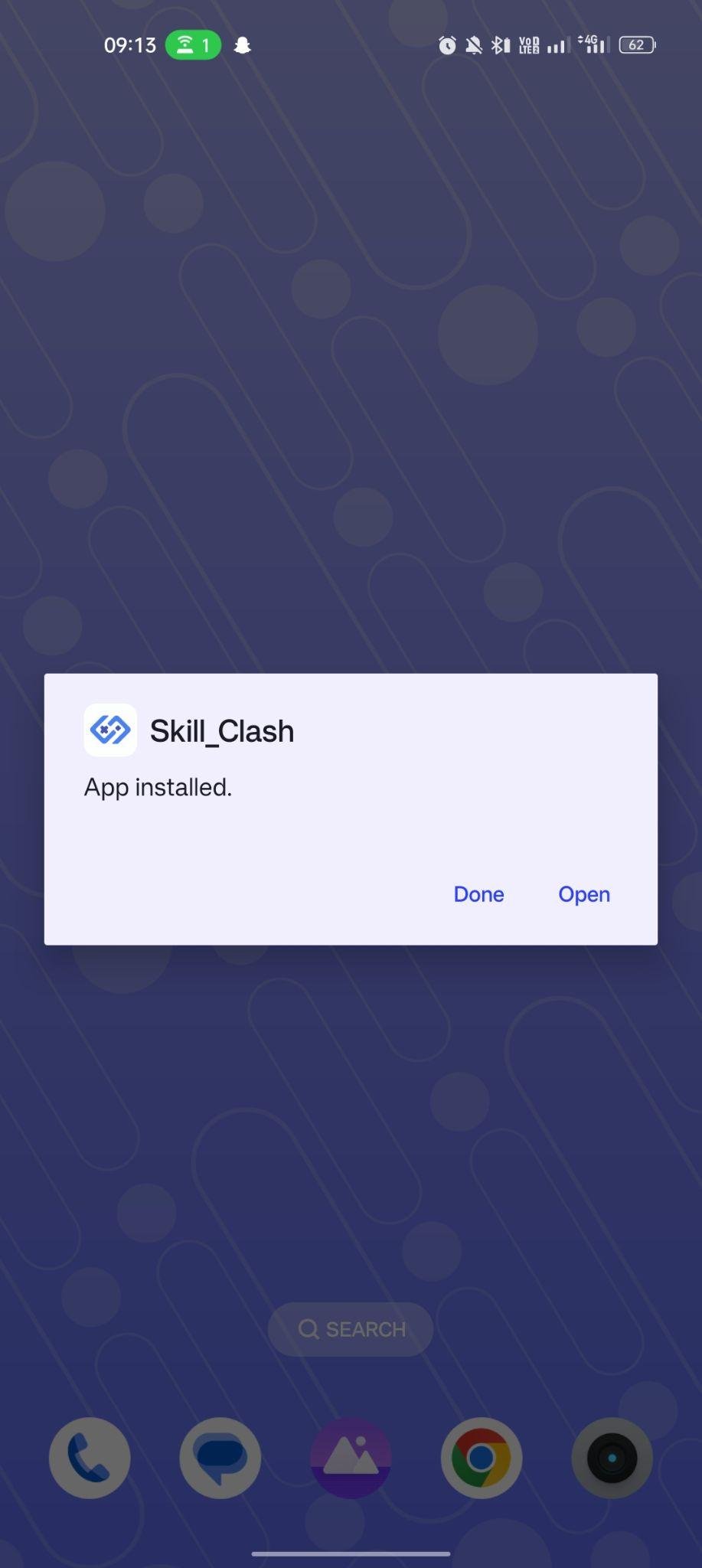 Skill Clash apk installed