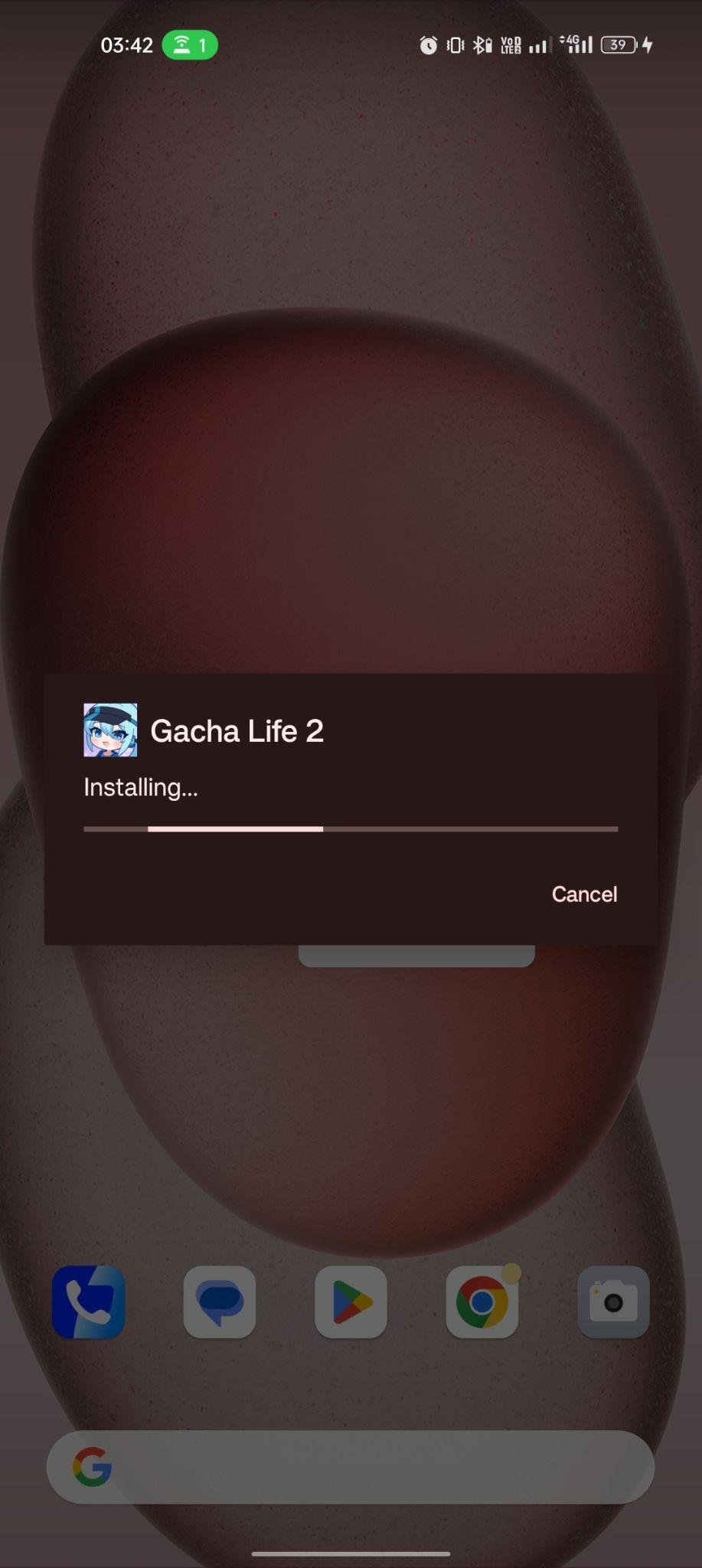 Gacha Life 2 apk installing
