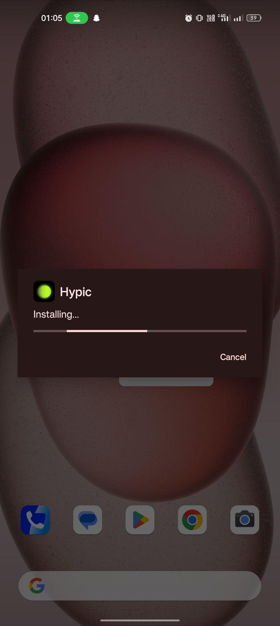 Hypic apk installed