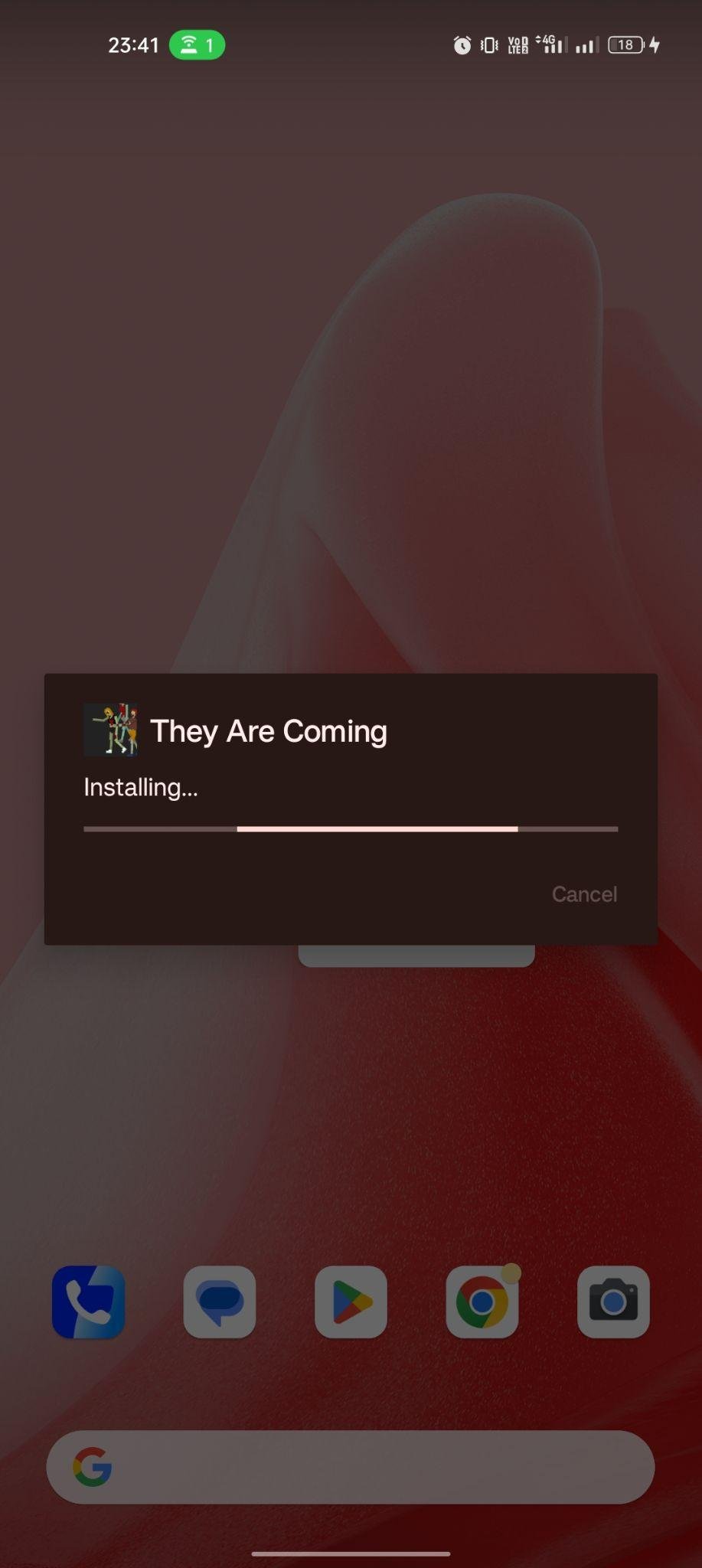 They Are Coming apk installing
