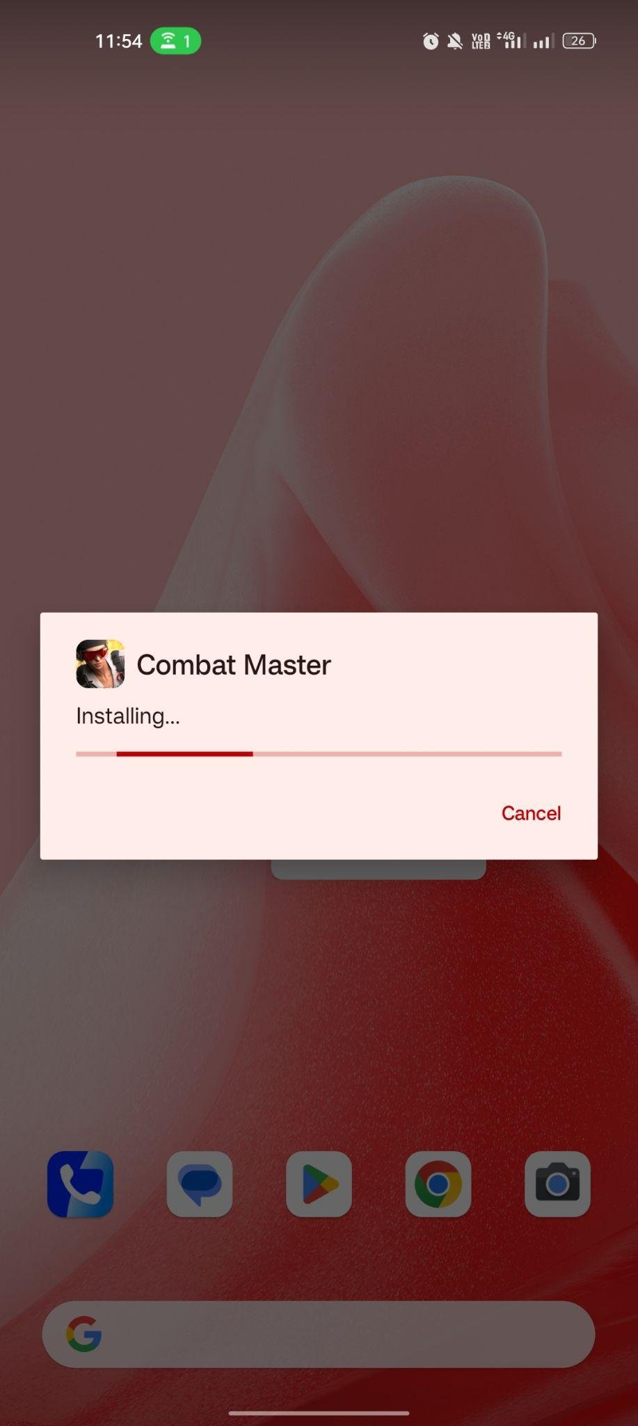 Combat Master apk installing