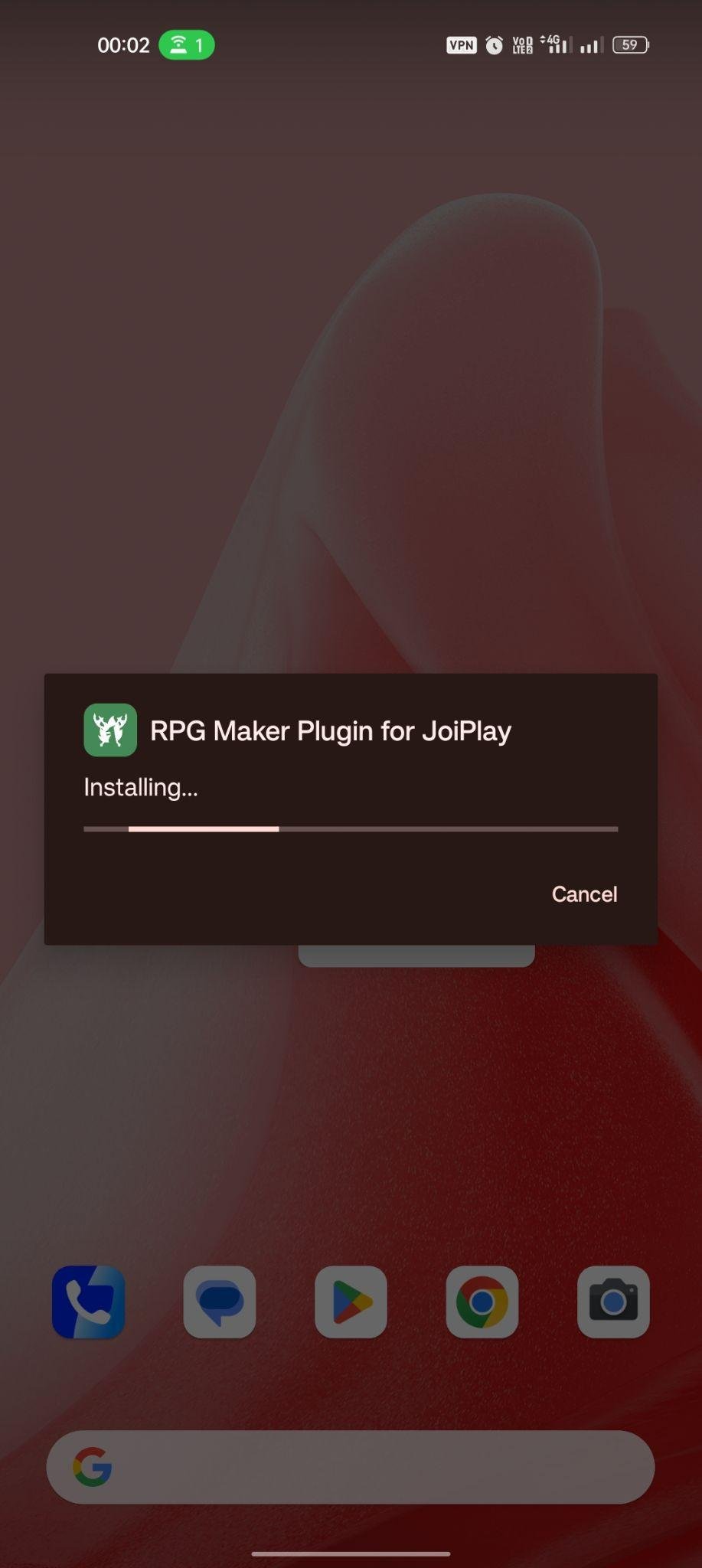 RPG Maker Plugin for JoiPlay apk installing