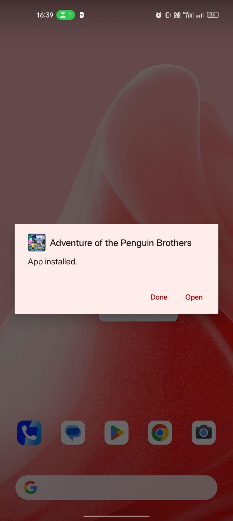Adventure of Brothers Penguins apk installed