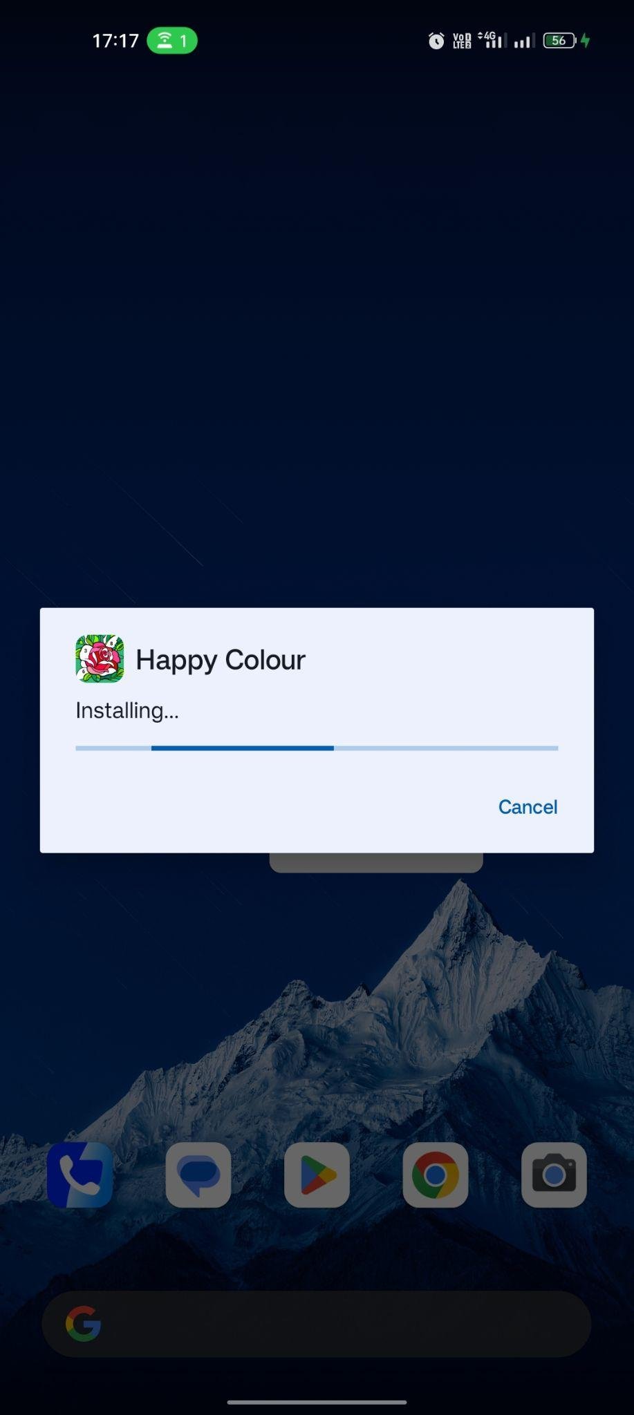 Happy Color apk installing
