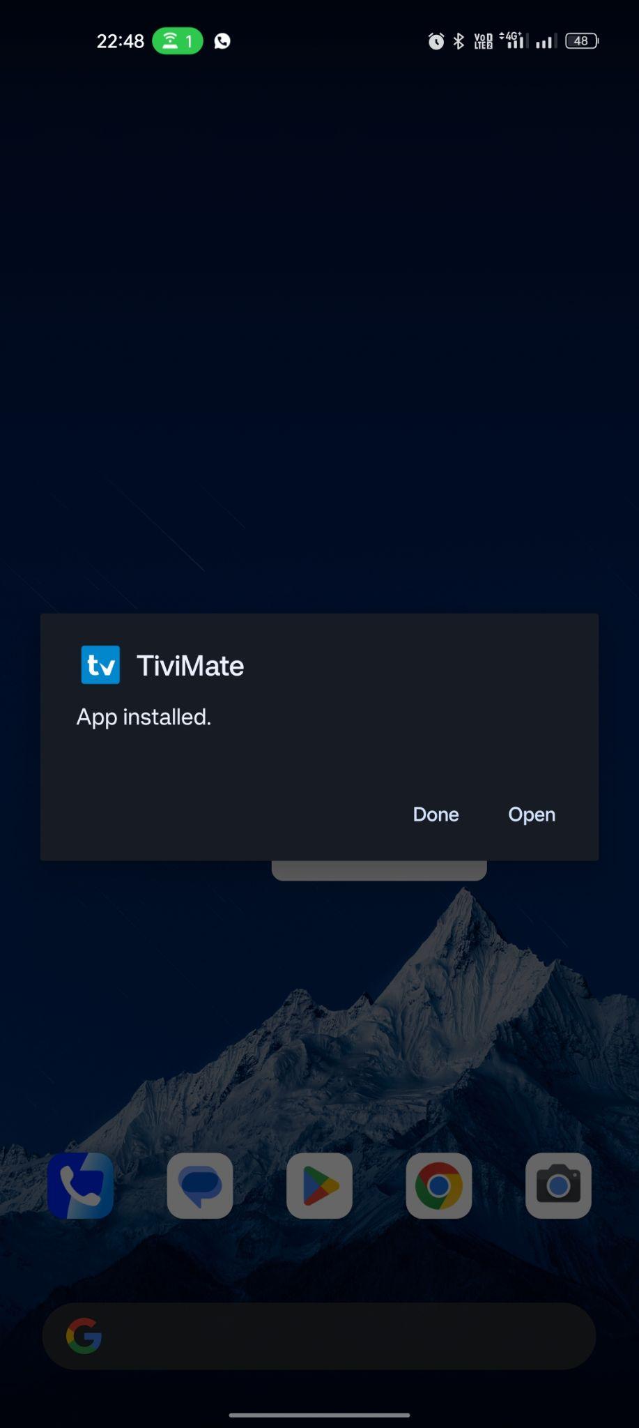 TiviMate Premium apk installed