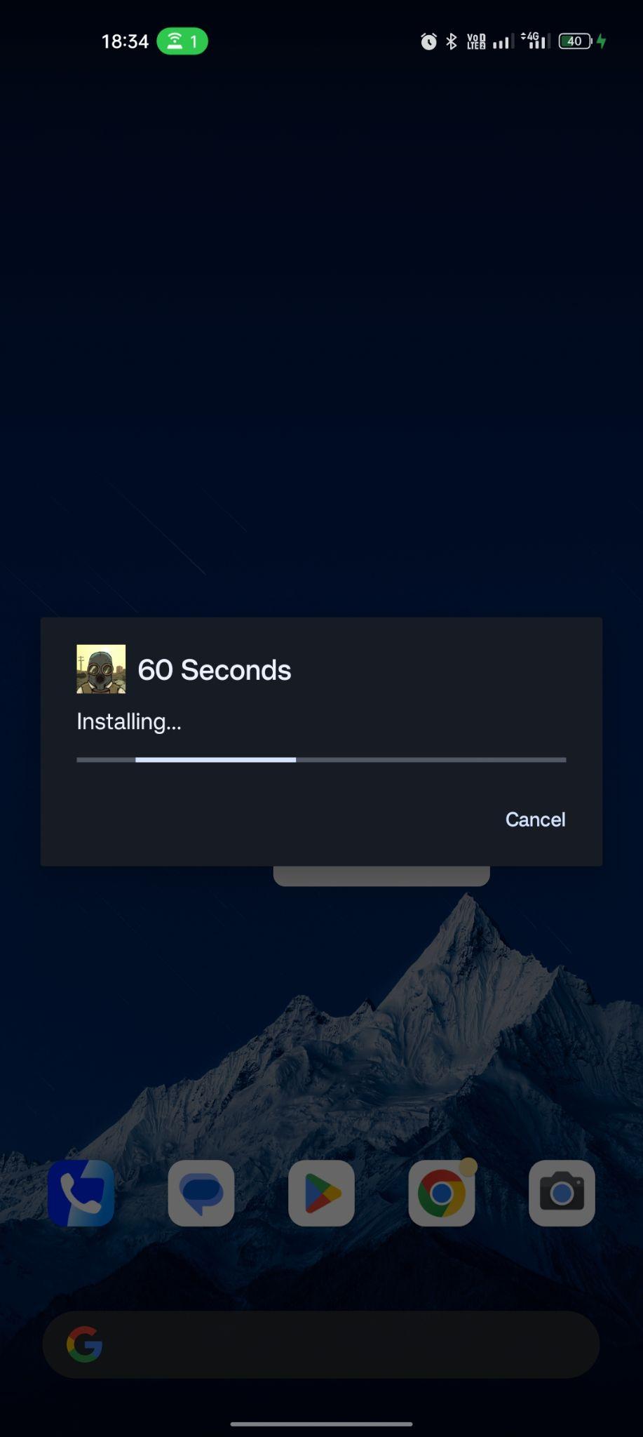 60 Seconds! Atomic Adventure apk installing