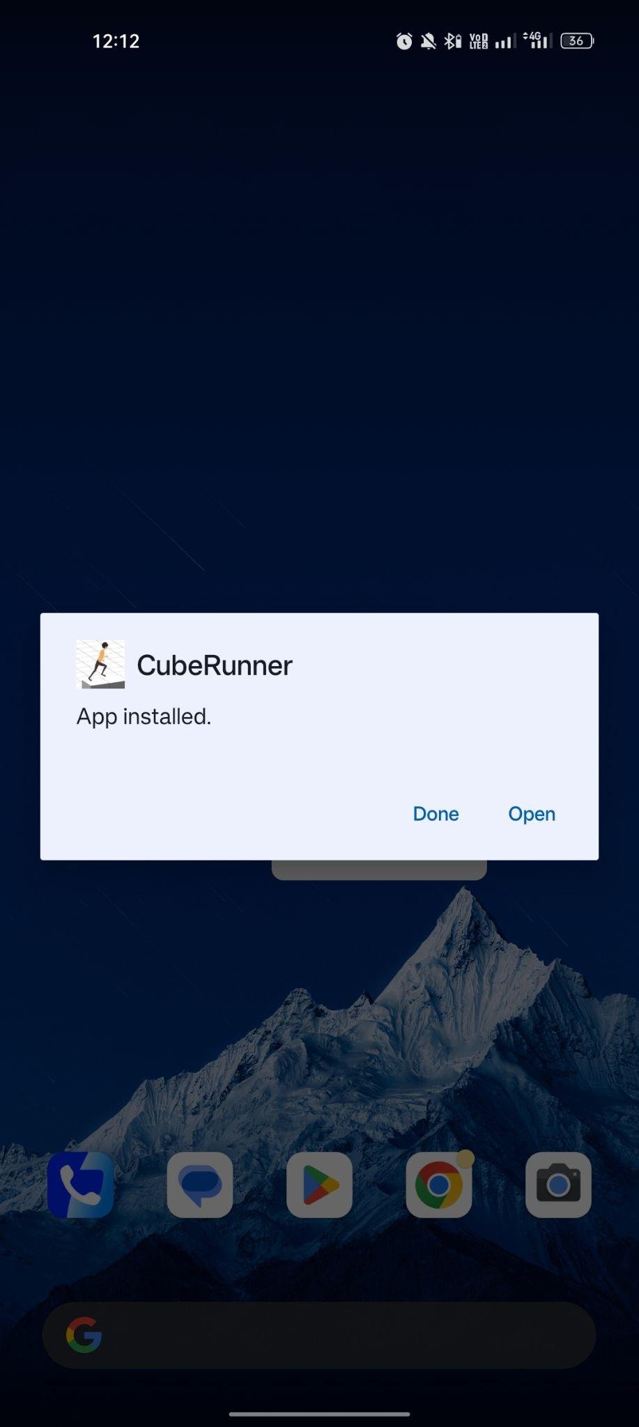 Cube Runners apk installed