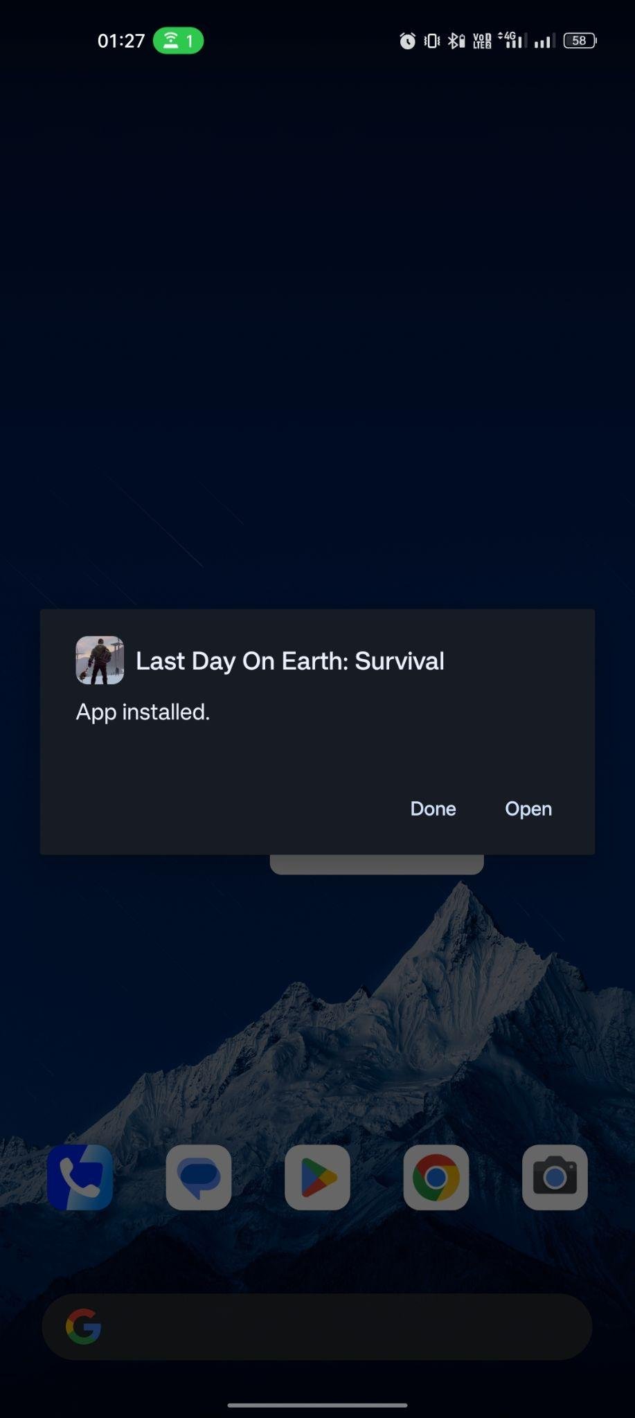 Last Day on Earth apk installed