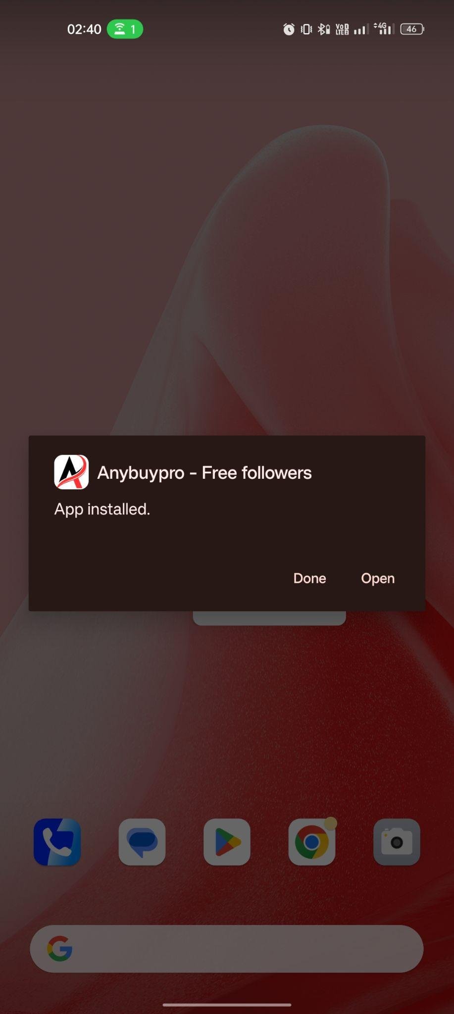 Anybuypro apk installed