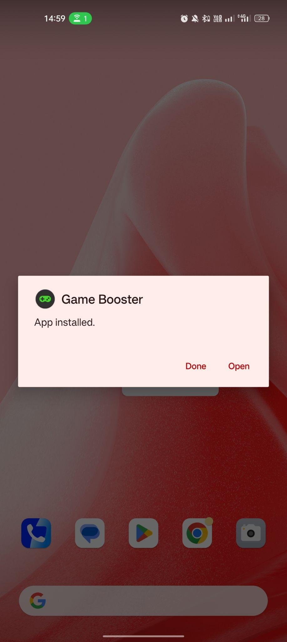Game Booster PRO apk installed