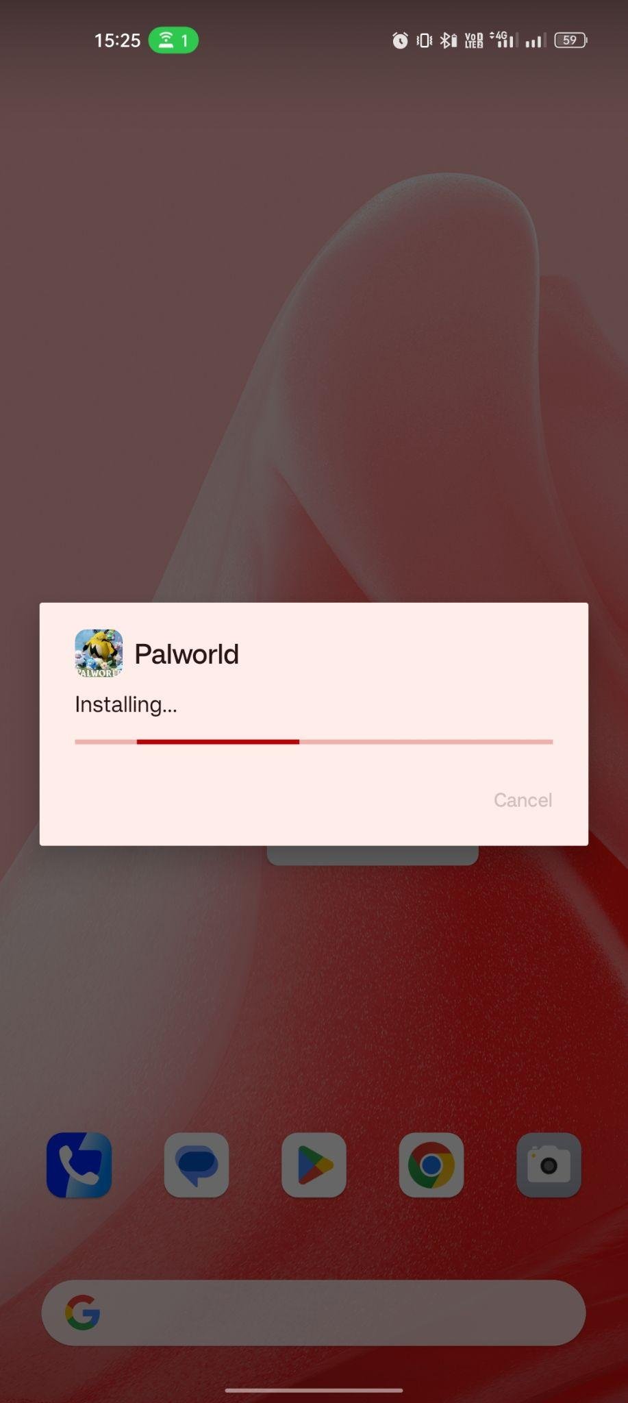 Palworld apk installing