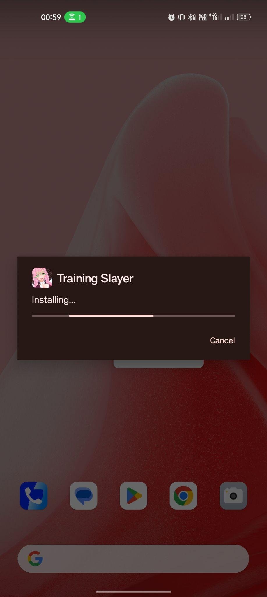 Training Slayer apk installing