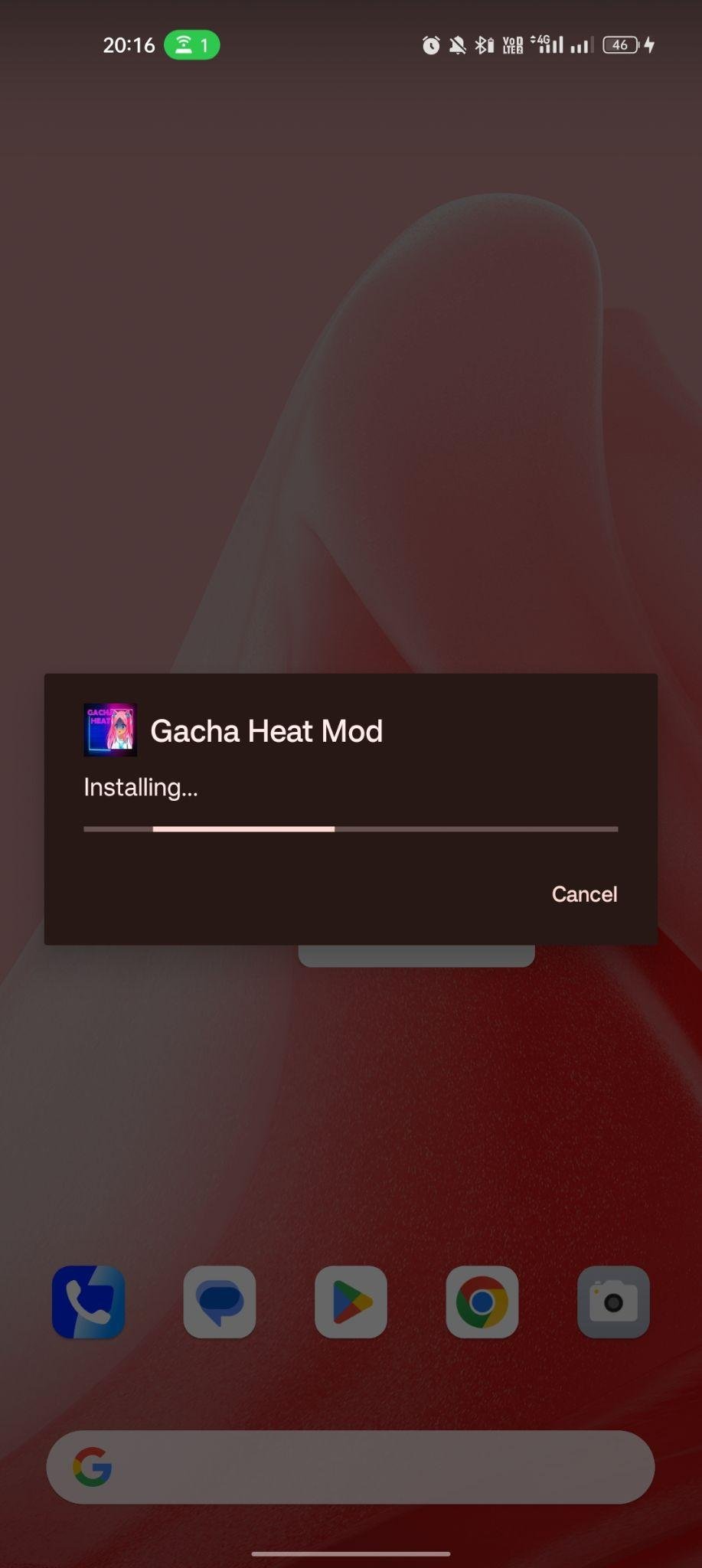 Gacha Heat apk installing