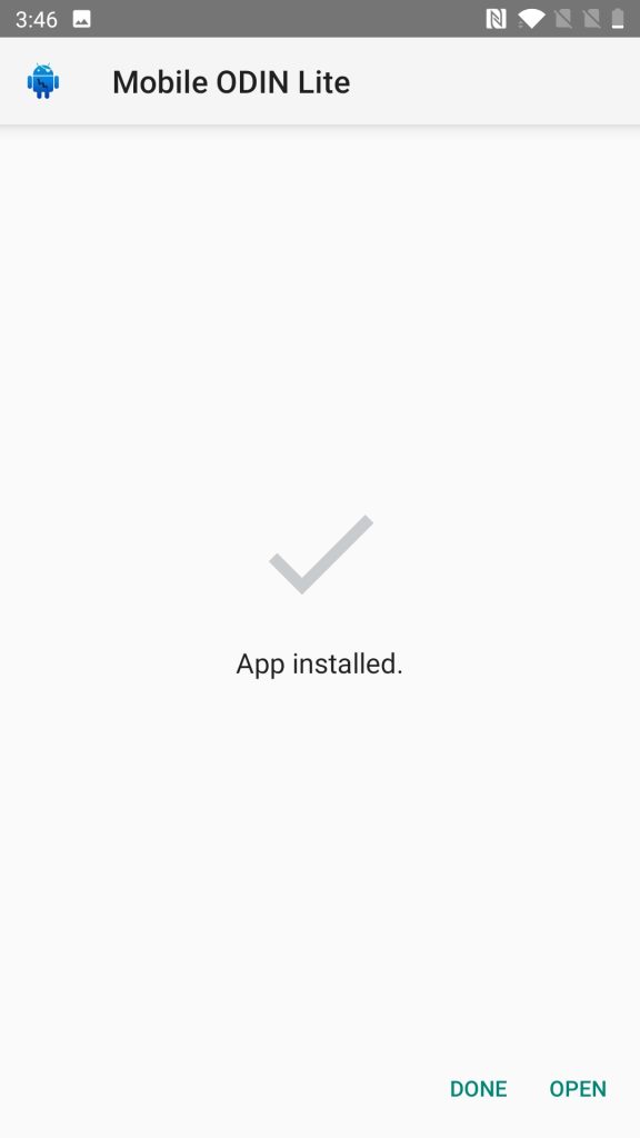 Mobile Odin Installed