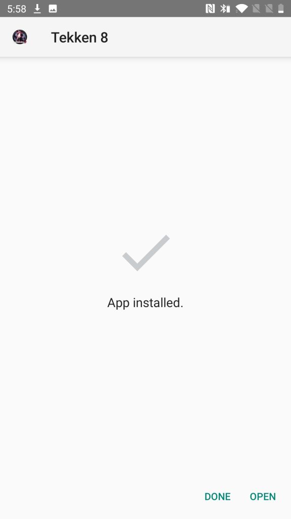 tekken 8 APK installed