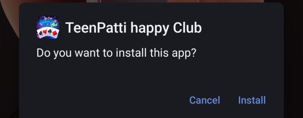 install Teen Patti Happy Club Apk