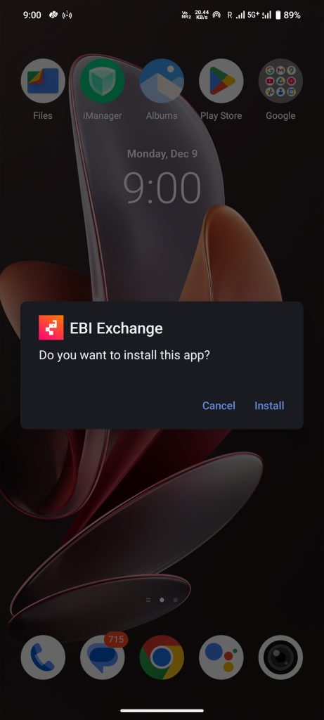 install Ebi Exchange APK