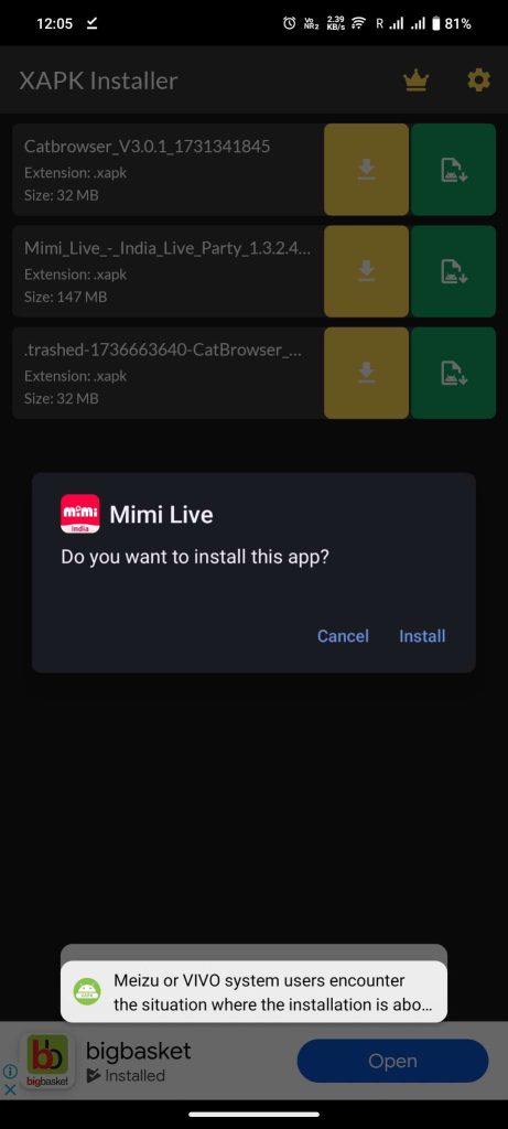 install Mimivividi APK