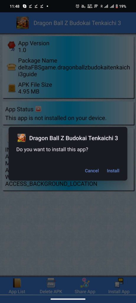 install Dragon Ball Z Budokai Tenkaichi 3 Trik APK