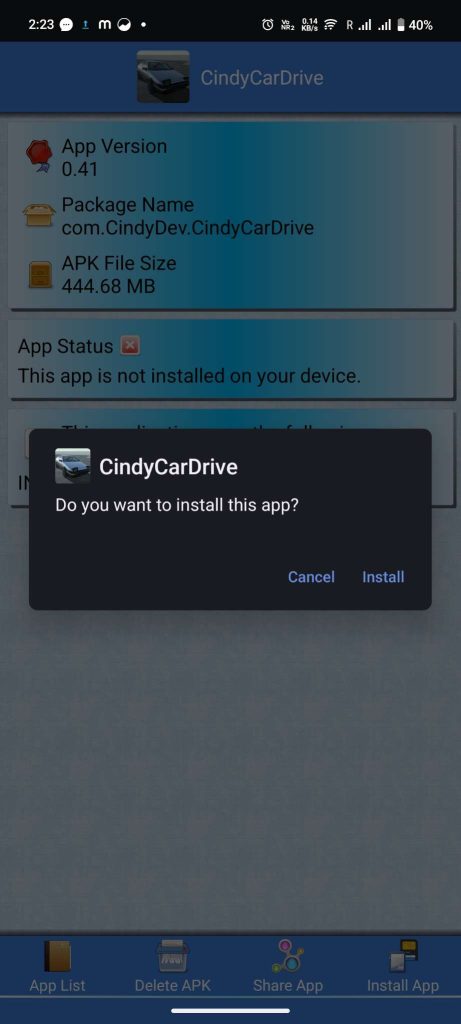 install Cindy Car Drive APK