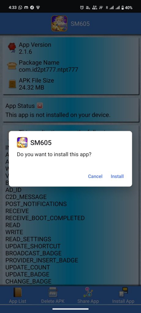 install Sm605